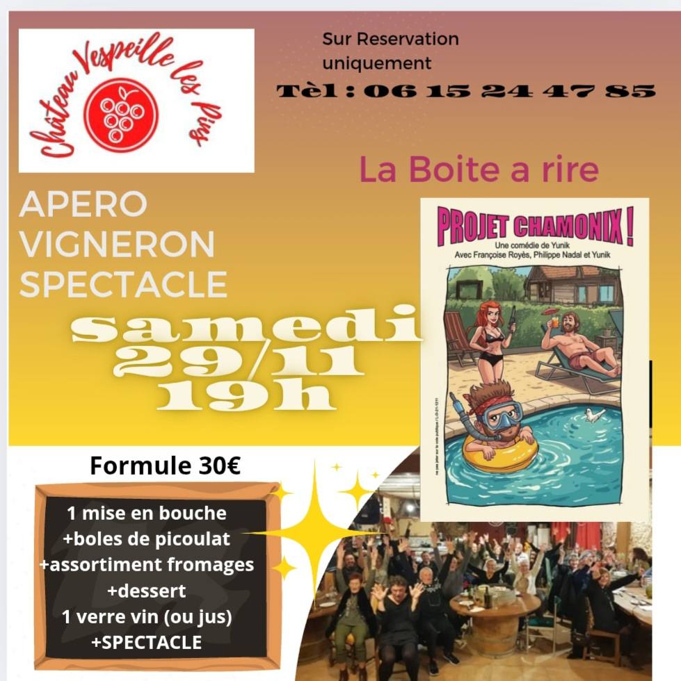 Apero Vigneron + Spectacle Projet Chamonix