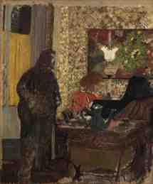 Edouard Vuillard, Intérieur avec Misa au piano Edouard Vuillard, Intérieur avec Misa au piano