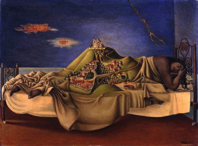 Antonio Ruiz «El Corcito» (1892-1967), Le Rêve de la Malinche, 1939, huile sur masonite. Mexico, Galería de Arte Mexicano Galería de Arte Mexicano ©Photo INBA/Museo Nacional de Arte Antonio Ruiz «El Corcito» (1892-1967), Le Rêve de la Malinche, 1939, huile sur masonite. Mexico, Galería de Arte Mexicano Galería de Arte Mexicano ©Photo INBA/Museo Nacional de Arte