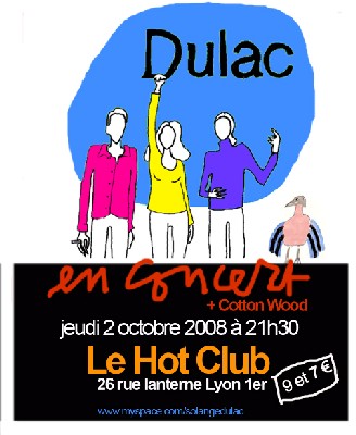 Jeudi 2 octobre > Lyon, Hot Club de Lyon : Dulac revisté par Véronique Bettencourt