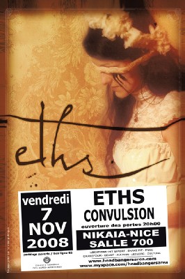 Vendredi 7 Novembre à 20h > Eths + Convulsion en concert à Nice, Nikaïa 700 Vendredi 7 Novembre à 20h > Eths + Convulsion en concert à Nice, Nikaïa 700