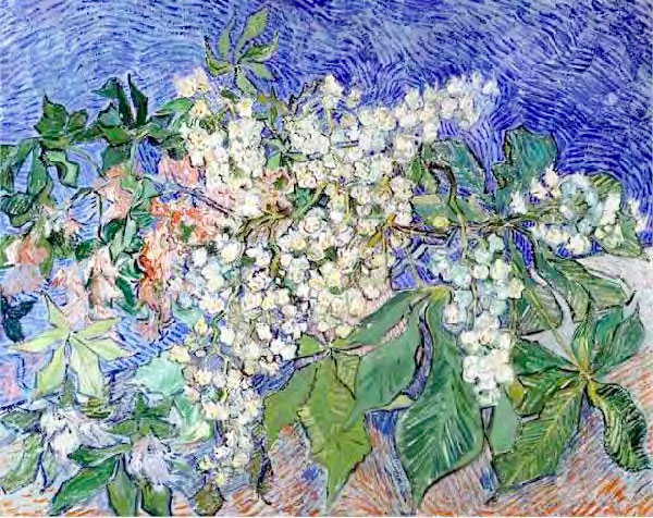 Vincent van Gogh, Branches de marronniers en fleurs, 1890 Huile sur toile, 73 x 92 cm, F 820. Collection Fondation E. G. Bührle