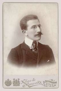 Portrait de Léon Bakst à Saint-Pétersbourg, 1890. Photographie. BnF