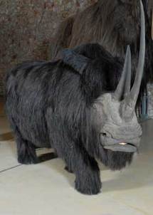 Quinson (04), Musée de Préhistoire des gorges du Verdon : Un rhinocéros arrive à Quinson…