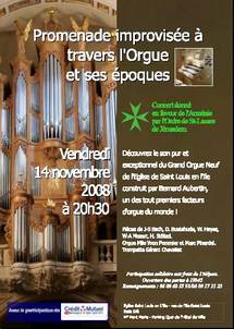 14/11 à 20h30 > Paris, Saint-Louis en l'île : le nouvel orgue de Saint Louis en l’Ile vient en aide aux Arméniens !