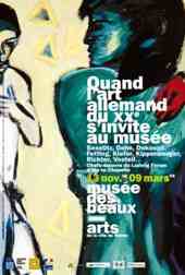 13 nov. 08 - 9 mars 09 > Quand l’Art allemand du XXe siècle s’invite au musée… Musée des Beaux-arts de Reims 13 nov. 08 - 9 mars 09 > Quand l’Art allemand du XXe siècle s’invite au musée… Musée des Beaux-arts de Reims
