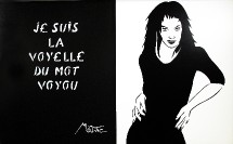 Jusqu'au 30/11 > Miss.tic 'Je prête à rire mais je donne à penser' à la galerie W, à Montmartre Jusqu'au 30/11 > Miss.tic 'Je prête à rire mais je donne à penser' à la galerie W, à Montmartre