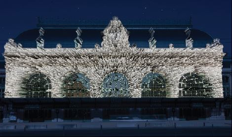 « Numéria ». Un son et lumière pour tous à la gare des Brotteaux, Lyon, les 10 et 11 février 2017