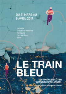Le Train Bleu du 31 mars au 9 avril 2017, de Marseille à Ensuès-la-Redonne, de Martigues à Port-de-Bouc et Istres