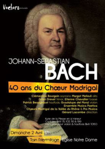 Concert J.S. Bach, Cantates et Concerto, le 2 avril 2017, église de Tain l'Hermitage, Drôme
