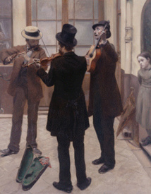 Albert Bartholomé (1848-1928). Les Musiciens, dit aussi Musiciens dans une cour © Petit Palais / Roger-Viollet