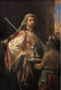 Portrait du baron Lycklama à Nijeholt en costume oriental. Emile Vernet-Lecomte et Pierre Tetar Van Elven Portrait du baron Lycklama à Nijeholt en costume oriental. Emile Vernet-Lecomte et Pierre Tetar Van Elven