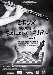 28 février, théâtre Deux sur la balançoire,  Compagnie Les yeux grand ouverts, au centre culturel Allobroges à Cluses