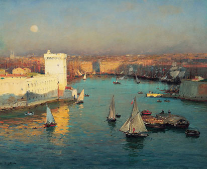 Jean-Baptiste Olive, Entrée du Vieux-Port vue du Pharo Jean-Baptiste Olive, Entrée du Vieux-Port vue du Pharo