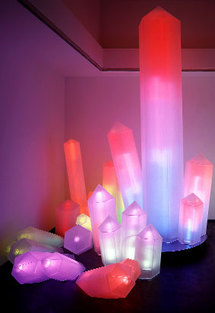 Sylvie Fleury  Chromo Quartz, 2001 vue d'installation Courtesy Galerie Thaddeus  Ropac, Salzburg