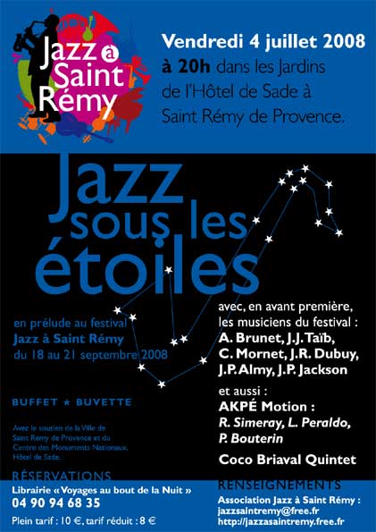 21 mars, jazz à Saint-Rémy de Provence, avec Cocktail Four