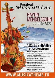 3 au 31 octobre, 13ème festival Musicathème à Aix-les-Bains, de Haydn à Mendelssohn