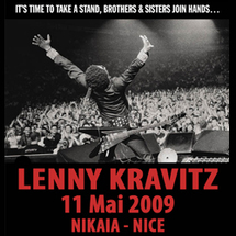 11 mai, Lenny Kravitz - LLR 20(09) Tour au palais Nikaïa de Nice