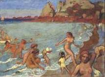 Galatée, ou Plage au petit bateau, 1912 - © ADAGP / Crédit photo : Catalogue raisonné de l'œuvre de Maurice Denis.