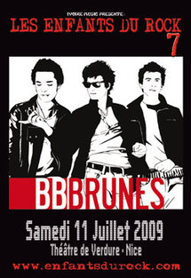 11 Juillet 09, BB Brunes aux Enfants du Rock 7, à Nice 11 Juillet 09, BB Brunes aux Enfants du Rock 7, à Nice
