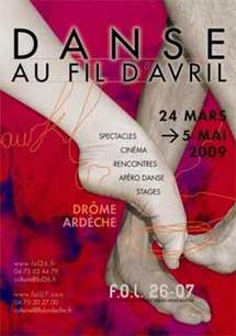 24 Mars au 5 Mai, Festival Danse au fil d’Avril en Ardèche et Drôme 24 Mars au 5 Mai, Festival Danse au fil d’Avril en Ardèche et Drôme
