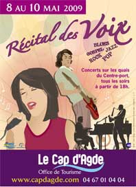 8 au 10 mai, 4ème « Récital des Voix » au Cap d’Agde