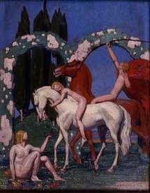 Jean Dupas, Scène antique, 1918. © Musée des beaux-arts Bordeaux, DEC. Jean Dupas, Scène antique, 1918. © Musée des beaux-arts Bordeaux, DEC.