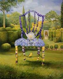 Timothy Martin Garden Party Delphinium, 2006 Huile sur toile © Timothy Martin Timothy Martin Garden Party Delphinium, 2006 Huile sur toile © Timothy Martin