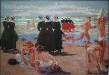 Baignade au pardon de Sainte-Anne-La-Palud, 1905 © ADAGP / Crédit photo : Catalogue raisonné de l'œuvre de Maurice Denis Baignade au pardon de Sainte-Anne-La-Palud, 1905 © ADAGP / Crédit photo : Catalogue raisonné de l'œuvre de Maurice Denis