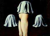 René Magritte (1898 – 1967) La ruse symétrique, 1928 huile sur toile, 54 x 73 cm collection privée © photo Peter Lauri, Berne © 2009, ADAGP