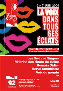 3 au 7 juin 2009, La voix dans tous ses éclats, 4ème édition à Sèvres, Chaville et Colombes