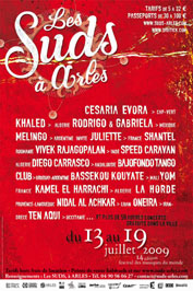 13 au 19 juillet, Festival Les Suds à Arles, 13 au 19 juillet, Festival Les Suds à Arles,