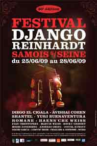 25 au 28 juin 2009, Festival de jazz Django Reinhardt à Samois‐sur‐Seine, sur l’Ile du Berceau