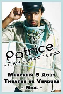 5 août, Patrice en concert au Théâtre de Verdure de Nice 5 août, Patrice en concert au Théâtre de Verdure de Nice