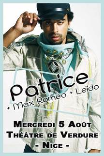 5 août, Patrice en concert au Théâtre de Verdure de Nice 