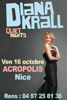 16 Octobre, Diana Krall en concert à Acropolis, Nice 16 Octobre, Diana Krall en concert à Acropolis, Nice