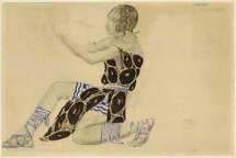 Léon Bakst. Nijinsky dans le ballet Narcisse - 1911 - © BnF, BMO