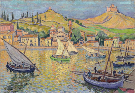Jacques Martin Ferrière, (1893-1972), Retour de pêche à Collioure, Huile sur toile 50 x 73 cm, Collection particulière. © Adagp, Paris, 2017