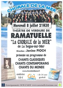 8 juillet, Escale musicale à Ramatuelle / concert choral