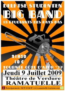 9 juillet, Escale musicale à Ramatuelle / Delftse Studenten Big Band 9 juillet, Escale musicale à Ramatuelle / Delftse Studenten Big Band