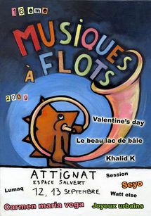 12 au 13 septembre, Festival Musiques à Flots, 16e édition à Attignat dans l'Ain,  Une nouvelle ribambelle de talents à découvrir !