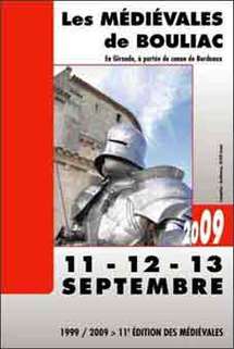 11, 12 et 13 septembre, Les Médiévales de Bouliac 11, 12 et 13 septembre, Les Médiévales de Bouliac