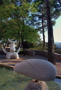 Labyrinthe Miró : l’Oiseau lunaire, 1968, Femme à la chevelure défaite, 1968