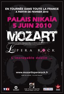 5 juin, Mozart l’Opéra Rock au Palais Nikaïa à Nice à 15h et 21h