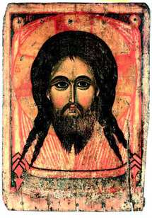 La Sainte Face (Archeiropoiète) Tempera sur bois, 104 x 74., Dernier quart du XIVe siècle, Yaroslav Galerie nationale Tretiakov, Moscou La Sainte Face (Archeiropoiète) Tempera sur bois, 104 x 74., Dernier quart du XIVe siècle, Yaroslav Galerie nationale Tretiakov, Moscou