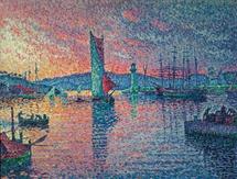 Paul Signac, Entrée du port de Saint-Tropez, 1901-1902, huile sur toile, 89 x 116 cm, collection privée © photo Patrice Schmidt, Paris Paul Signac, Entrée du port de Saint-Tropez, 1901-1902, huile sur toile, 89 x 116 cm, collection privée © photo Patrice Schmidt, Paris