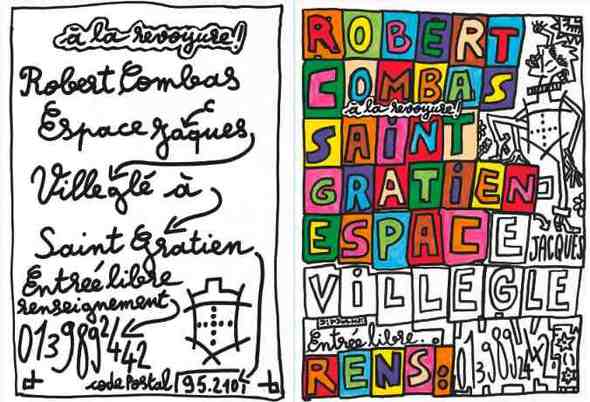 Du 8 octobre au 12 décembre, Robert Combas à l'Espace Jacques Villeglé de Saint Gratien Du 8 octobre au 12 décembre, Robert Combas à l'Espace Jacques Villeglé de Saint Gratien