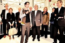 Saâdane Afif et le jury du Prix Marcel Duchamp 2009 - Photo Jennifer Westjohn
