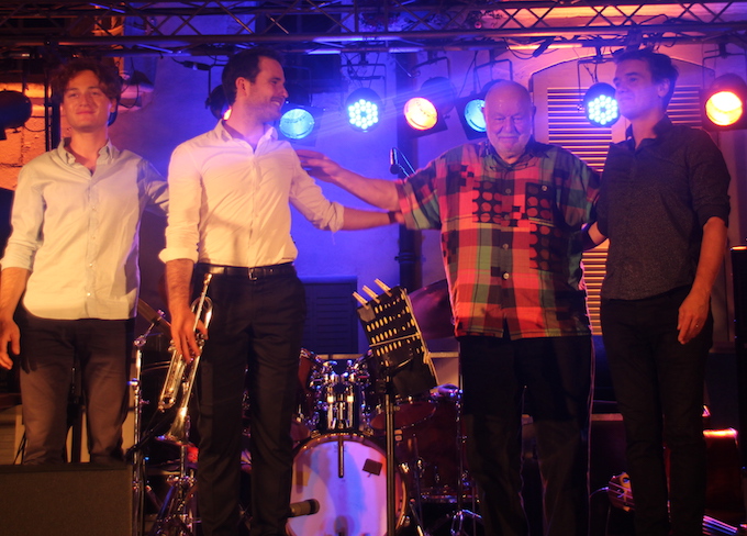 Thomas Enhco, piano, David Enhco, trompette, Daniel Humair, batteur, Stéphane Kerecki, contrebasse © Pierre Aimar Thomas Enhco, piano, David Enhco, trompette, Daniel Humair, batteur, Stéphane Kerecki, contrebasse © Pierre Aimar