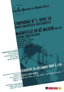 18 décembre, Concert des Choeurs et Orchestres des Grandes Ecoles en l'Eglise Saint Marcel (Paris 13) 18 décembre, Concert des Choeurs et Orchestres des Grandes Ecoles en l'Eglise Saint Marcel (Paris 13)